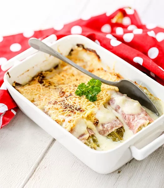 Endives au jambon